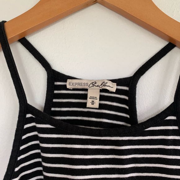 Express Striped Racerback Crop Top - Picture 2 of 6